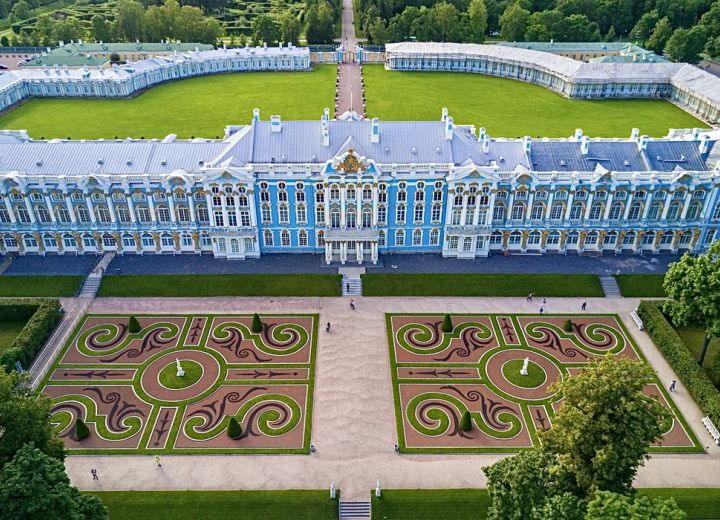 The Catherine Palace in the city of Pushkin